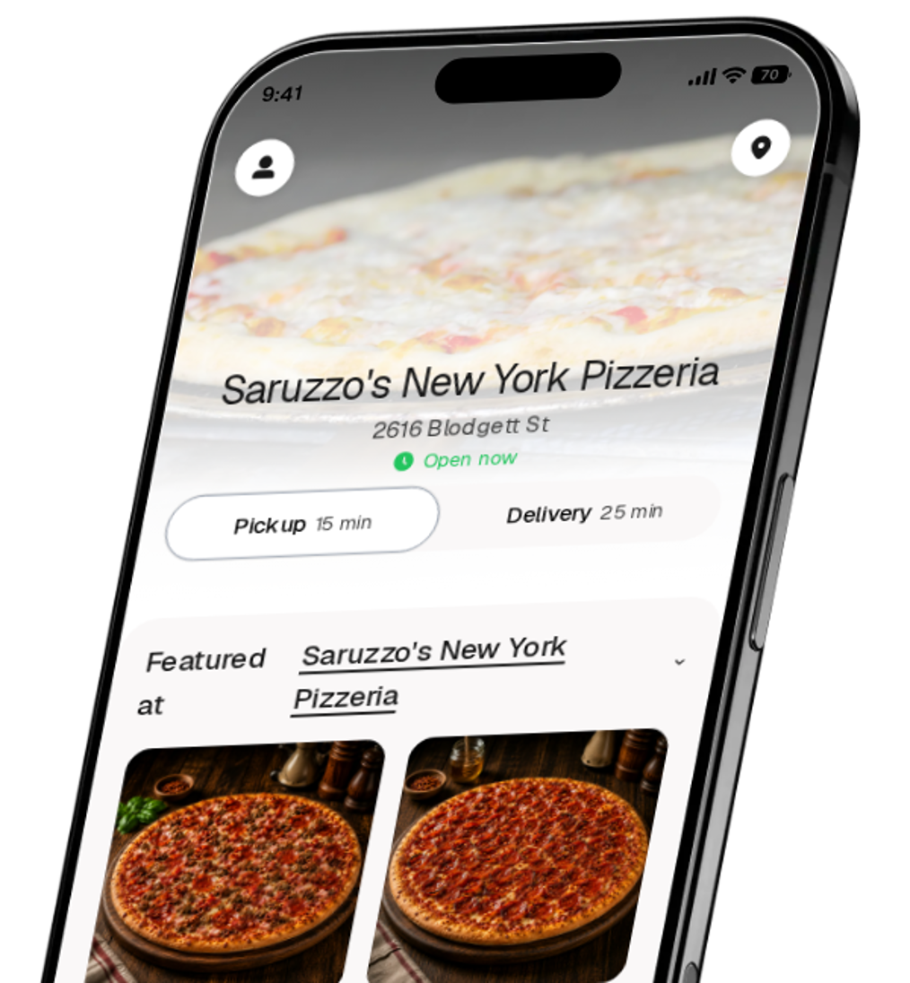 Saruzzo's New York Pizzeria app preview