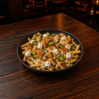 Hot Honey Crispy Chicken Loaded Fries
