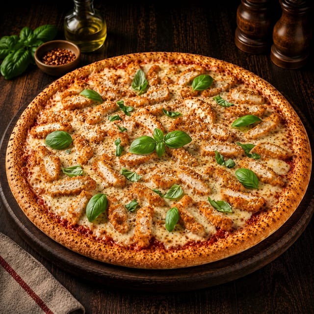 Chicken Parm Pizza.